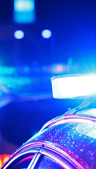Ein Polizeiauto