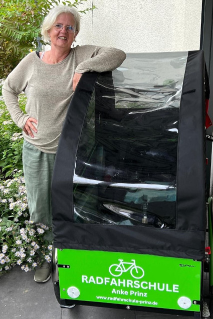 Radfahrlehrerin Anke Prinz