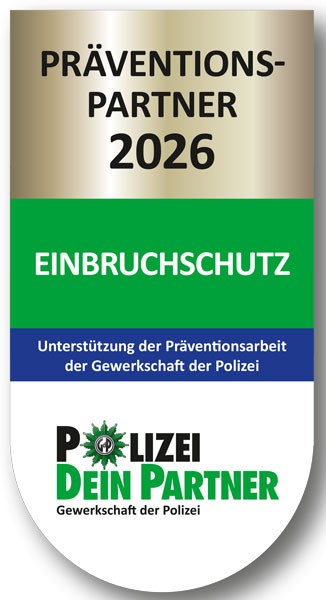 Präventionssiegel Einbruchschutz 2026 – Gewerkschaft der Polizei