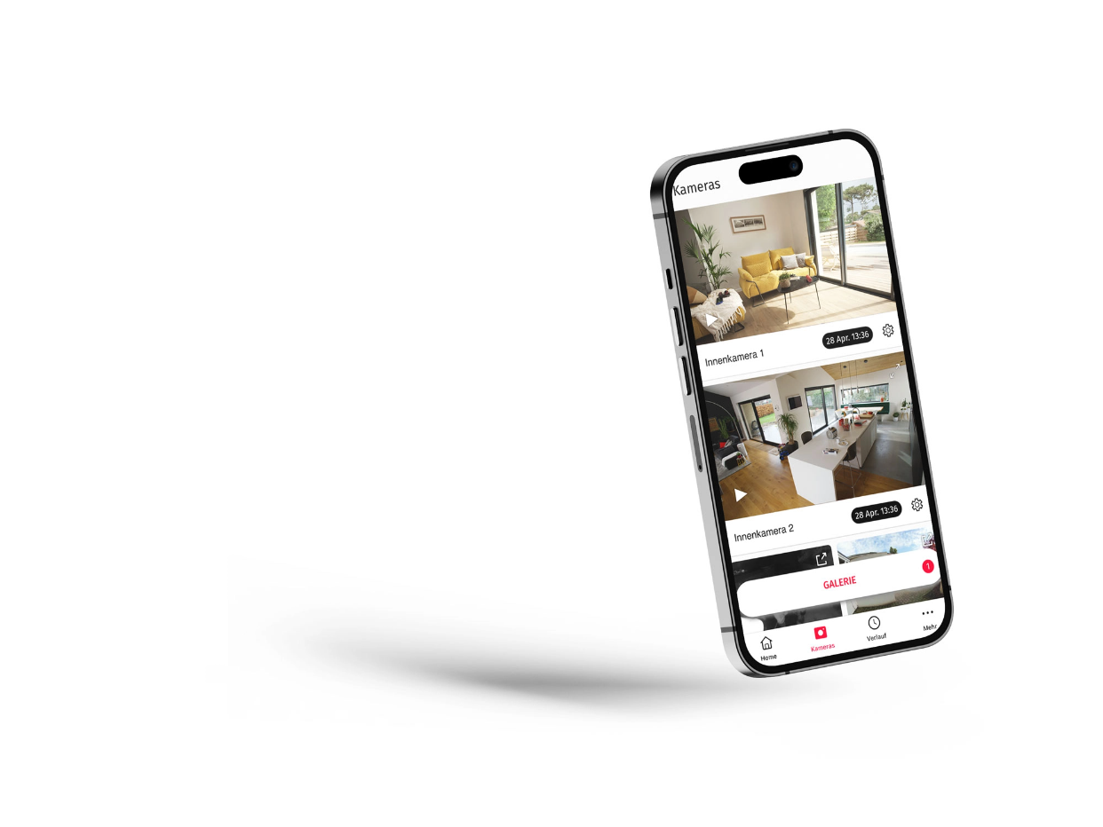 Die Verisure App auf einem Handy