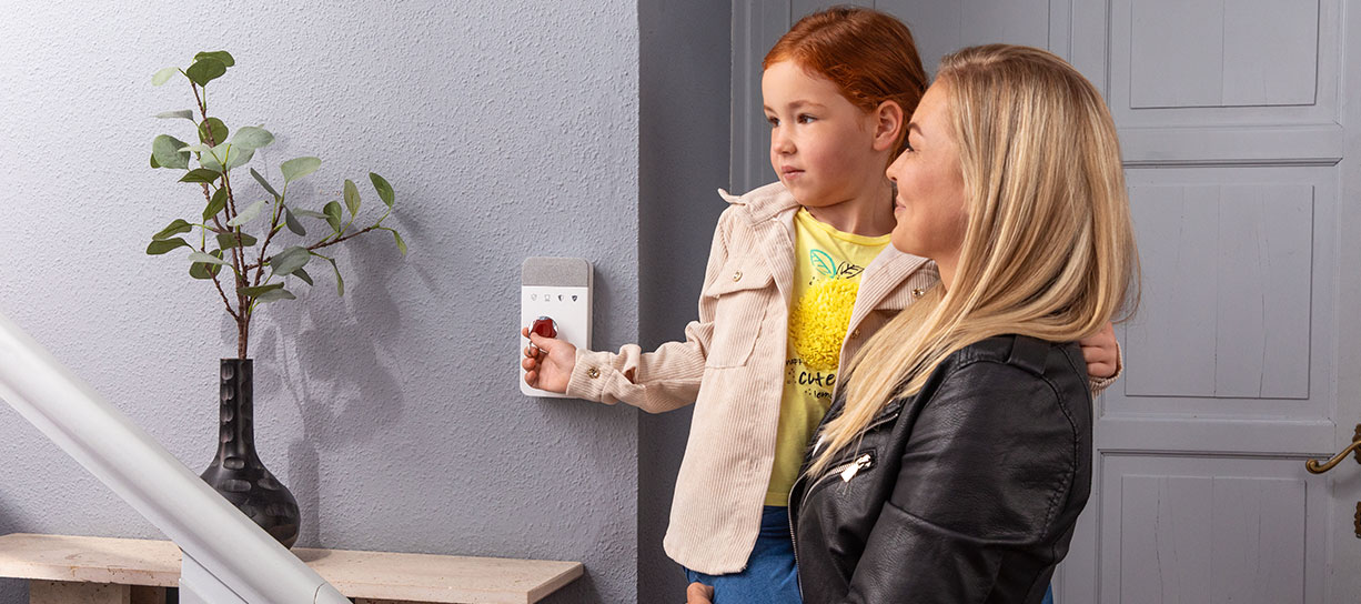 Kinderleichte Bedienung der Verisure Tastatur