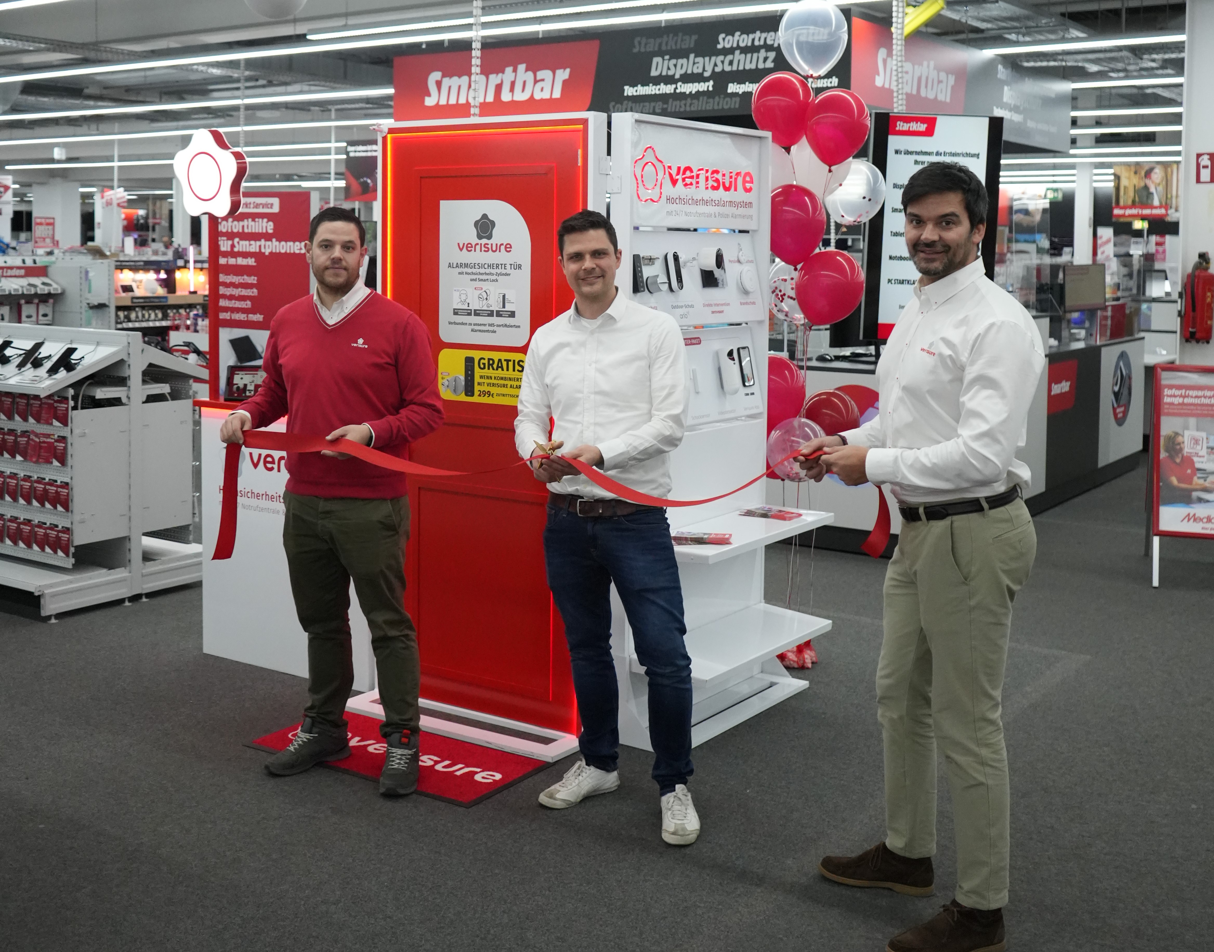 Eröffnung Verisure Media Markt Köln.