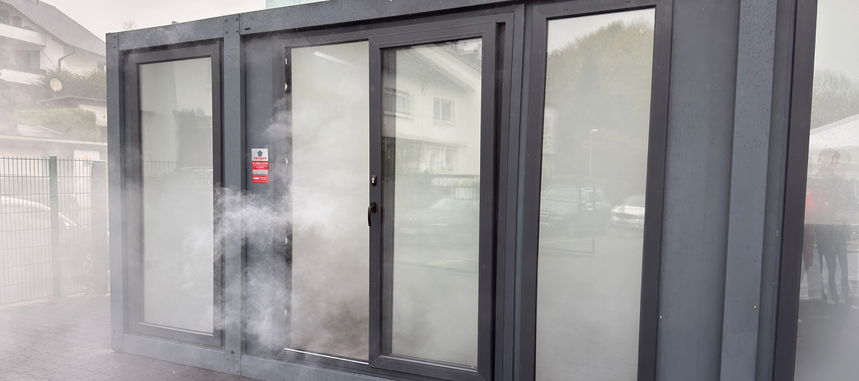 Sichtbare Aufkleber von Verisure